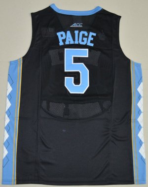 Maillot De Basket NCAA 2016 North Carolina Tar Heels Marcus Paige 5 College Basketball Noir